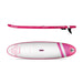 Top View and Side View of the Aquaplanet Rockit Pnk 10'2" iSUP Inflatable Stand Up Paddleboard Set