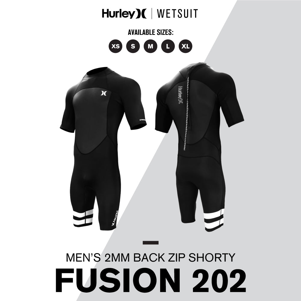maagpijn limiet Lotsbestemming Hurley Wetsuit Fusion 202 - Men's 2mm Back Zip Shorty | HeySurf