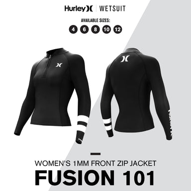 Hurley Wetsuit Fusion 101 Women's 1mm Front Zip Jacket